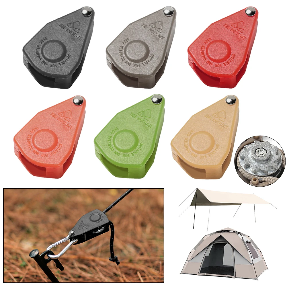 Camping Tent Pulley Adjustable Camping Pulley Regulator Metal Pulley for Canopy Kayak Canoe Grow Light