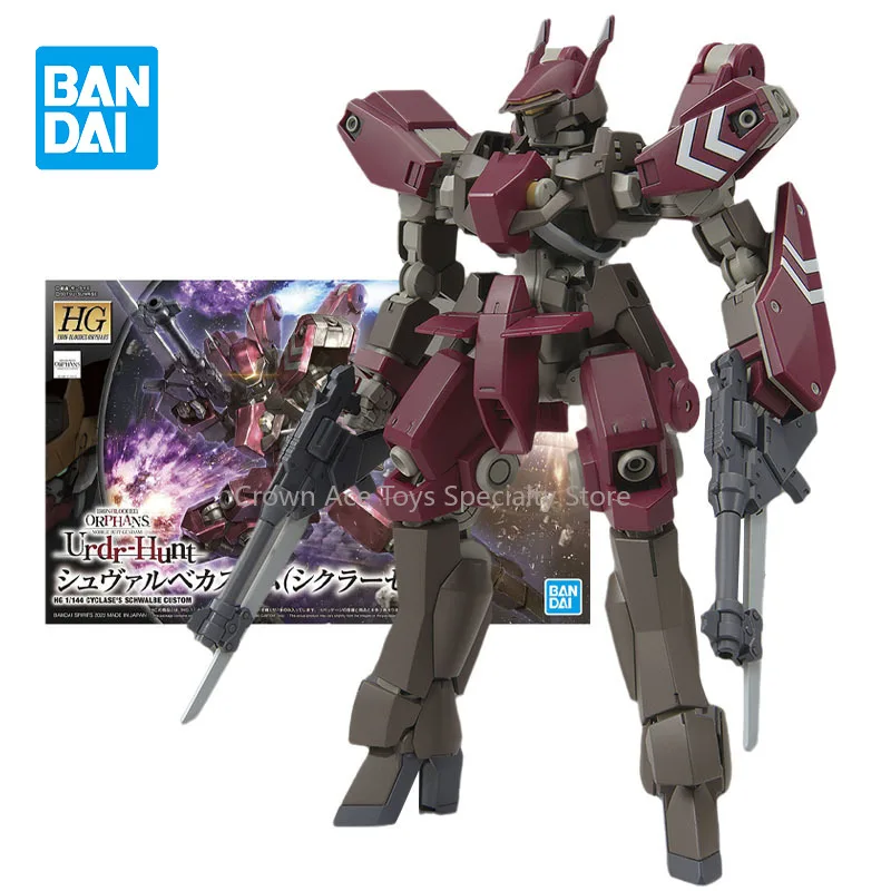 

Bandai Gundam Model Kit Anime Figures HG IBO 1/144 Cyclase's Schwalbe Custom Collection Gunpla Action Manga Figures Trendy Toys