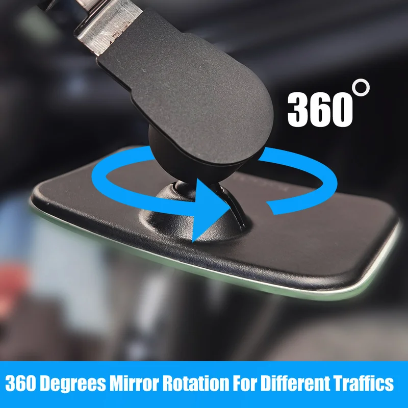 Adjustable Car Interior Auxiliary  Blind Spot Mirror Frameless 360 Degree Wide Angle Rearview Mirror Auto Accessories