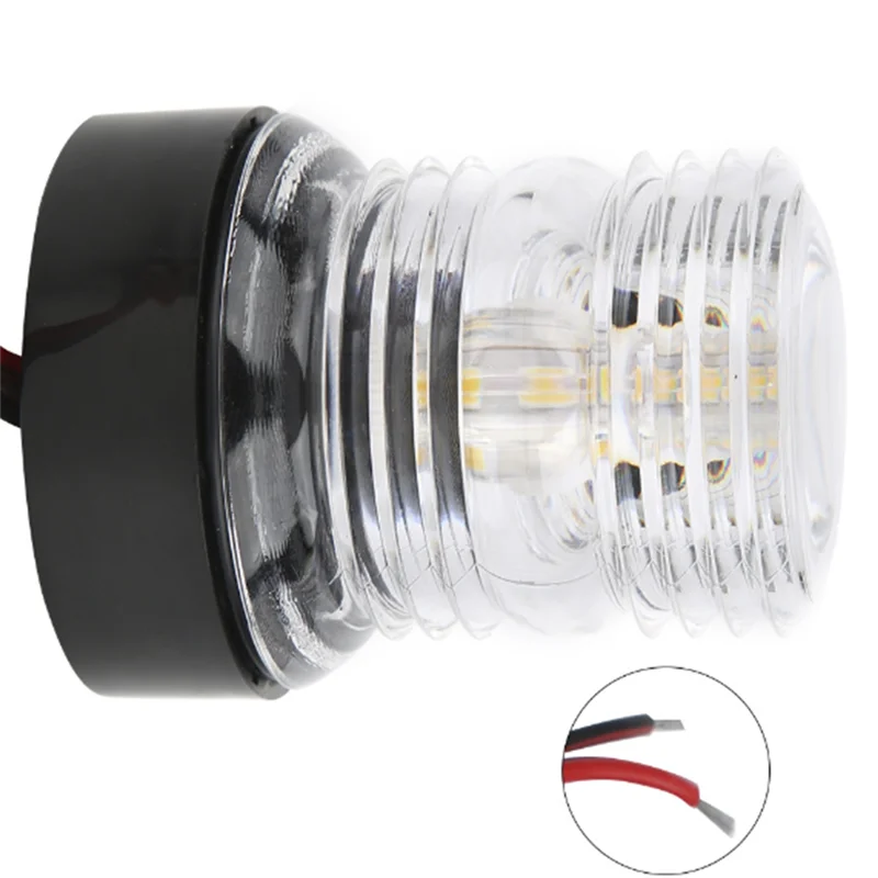 12-24V White LED Navigation Light 360 Degree All-Round Light Sailing Signal Lamp For Yacht Boat Stern Anchor Light-A14Z