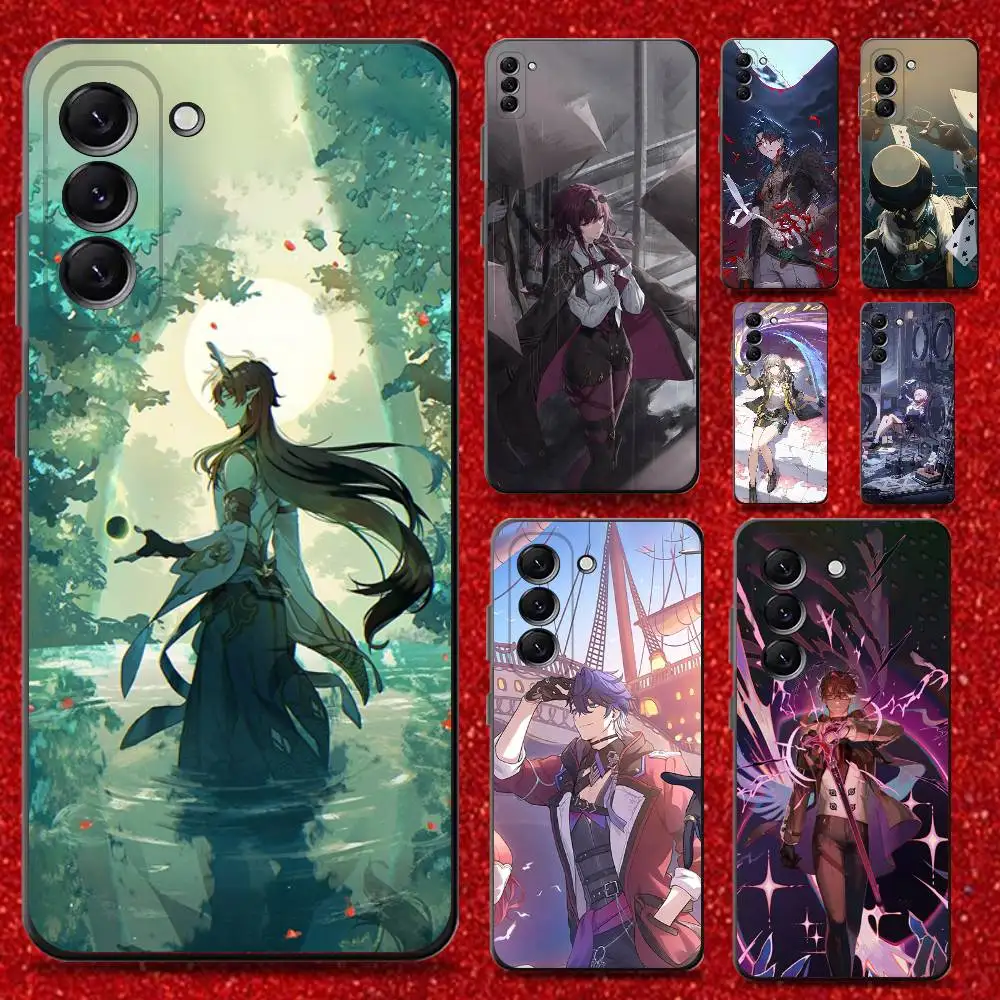 

Honkai Star Rail Sampo Jing Yuan Kafka Phone Case For Samsung Galaxy A13,A21s,A22,A31,A32,A52,A53,A71,A80,Soft Black Shell