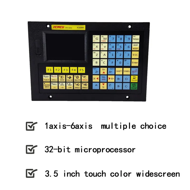 内部軸のないCNCフライス盤,コントローラーの組み合わせ,彫刻機の制御,xc609m,1-6