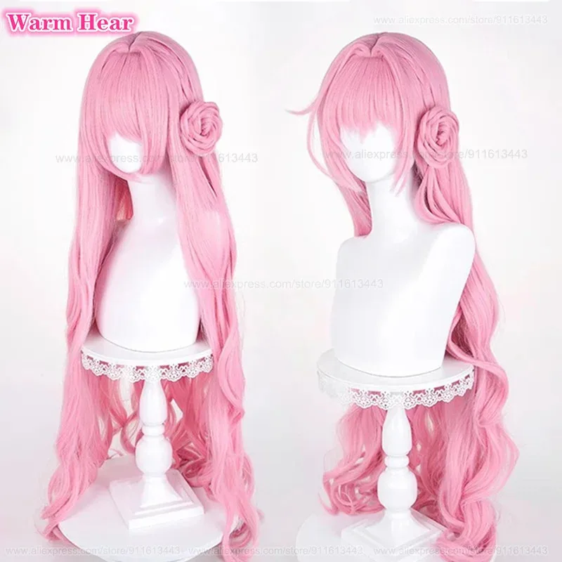 2 أنماط لعبة دوروثي الاصطناعية طويلة 100 سنتيمتر الوردي الداكن تأثيري أنيمي مقاومة للحرارة الشعر هالوين حزب الباروكات + غطاء شعر مستعار سم ؛ 5