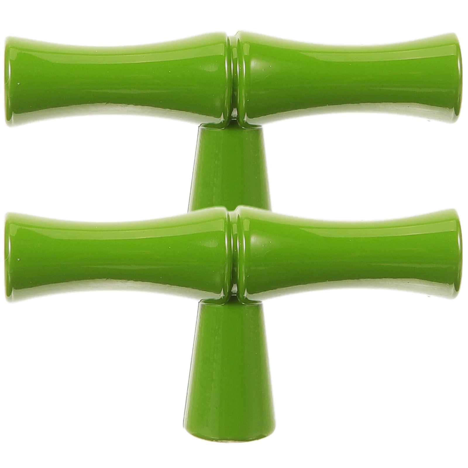 

2pcs Bamboo Shaped Cabinet Handle Zinc Alloy Drawer Pull Ergonomic Design Smooth Finish For Wardrobe Cupboard Wine Cabinet