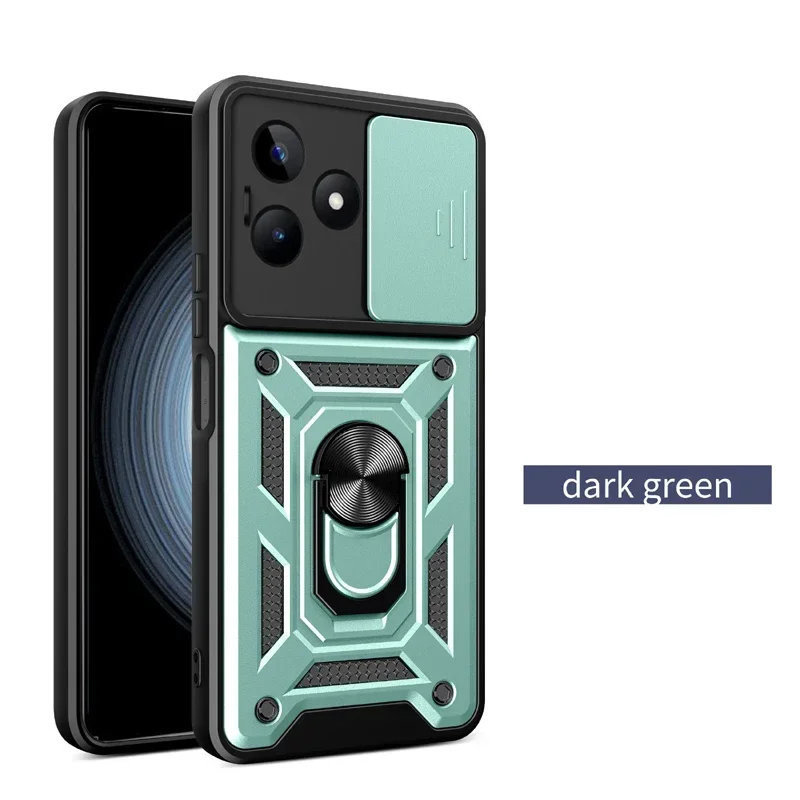 ل Realme P3 الترا GT 3 6T 7 برو ملاحظة 60X جراب هاتف سيارة المغناطيس حلقة درع حماية سيليكون حامل حامل الغطاء الخلفي حالات #5