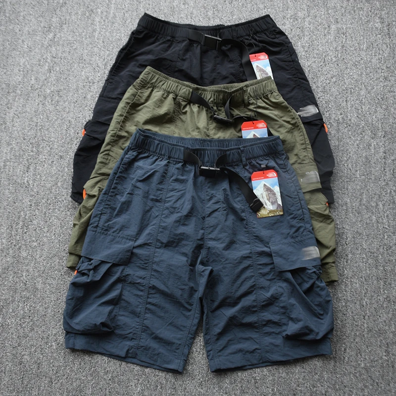 

Men's Nylon Quick Dry Thin Outdoor Shorts Five Pockets Straight Leg Workwear Trousers ALL Home North Style Summer Shorts
