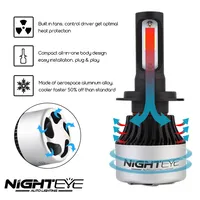NIGHTEYE H1 Fog Light H4 H7 H11 Lamps Car Light  Auto LED 72W 9000LM 6500K 9-32V Led Car Headlight Bulb Lamp