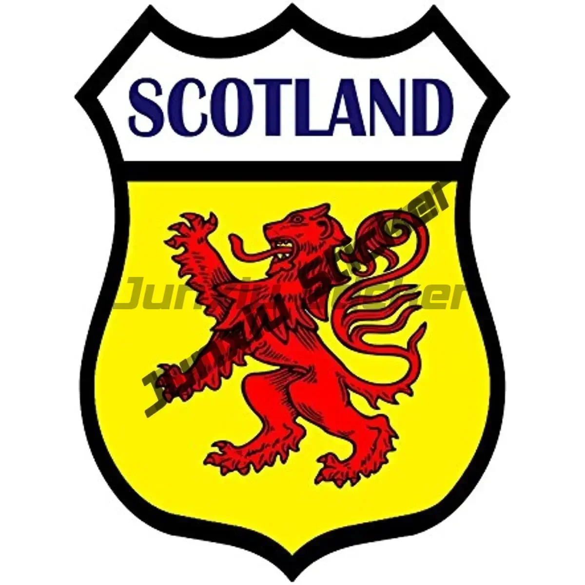 Scotland Shaped Scot Flag Sticker Andrew's Cross Decal Rampant Scottish Red Lion Vinyl for Cars Body Trucks Laptops Back Windows