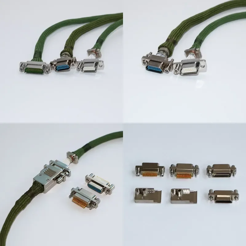 Micro-D connector, high temperature, high density multi-pin J30J series rectangular sealed connector