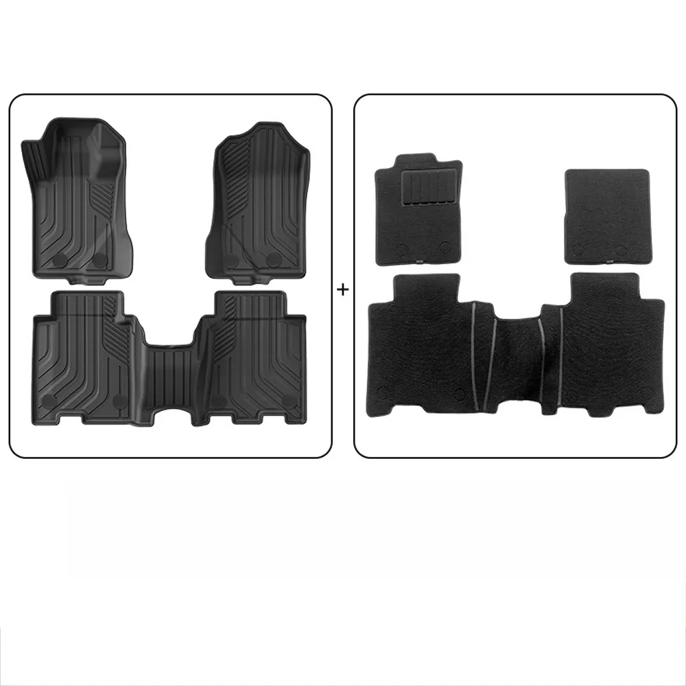 سجادات أرضية السيارة لسيارة Ford Bronco 4-Door 2021 2022 2023 2024 2025 (ليست لبابين ورياضة)، سجادات سيارة TPE لحماية جميع الأحوال الجوية #4