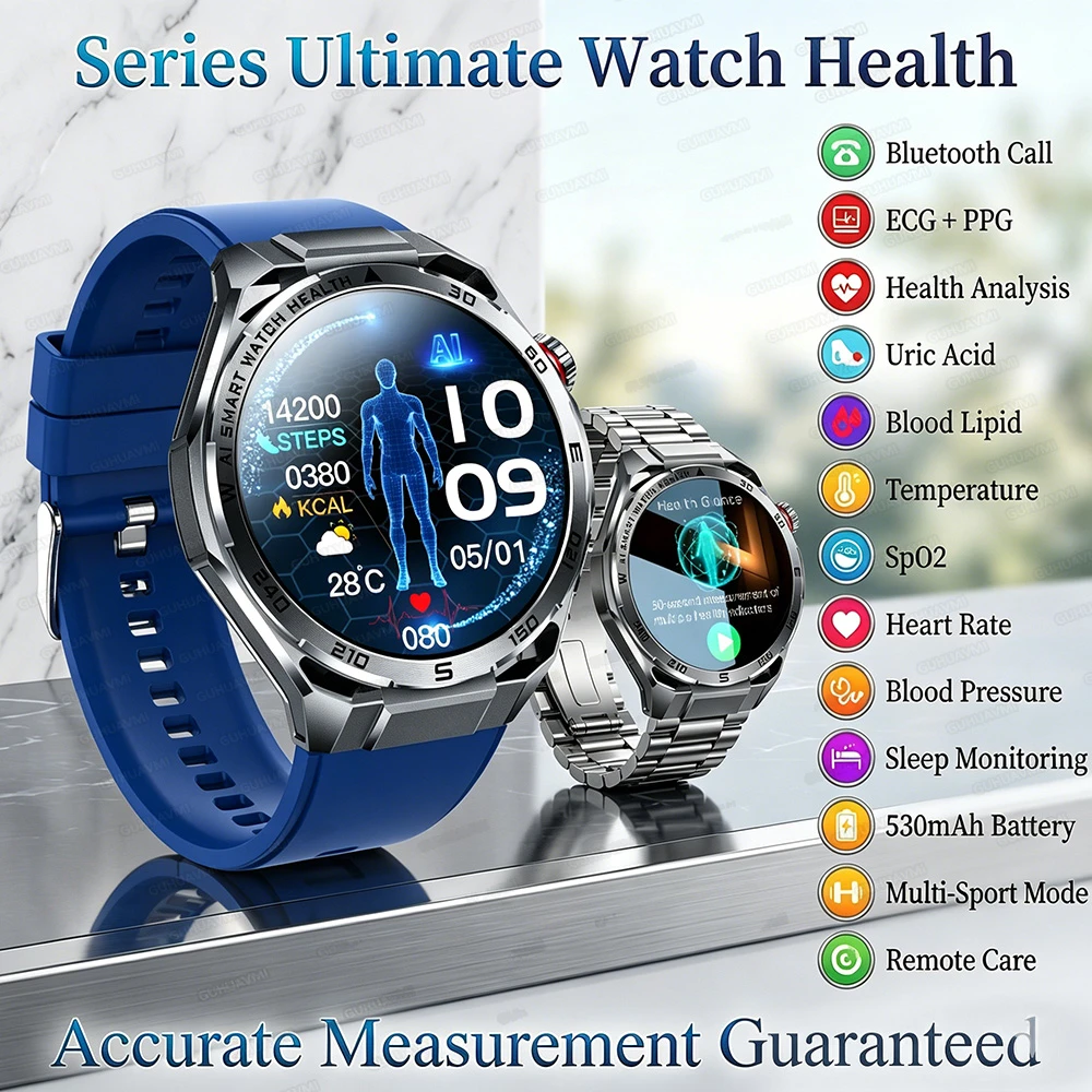 

Новые смарт-часы 2026 года для медсестер: анализ состава тела, ЭКГ, уровень мочевой кислоты, липиды крови, артериальное давление, Bluetooth-звонки, мониторинг здоровья