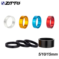 ZTTO 5pcs Aluminum Alloy MTB Road Bike Headset Washer Bicycle Front Fork Stem Spacers Bike Stem Handlebar Spacers Rings 28.6mm
