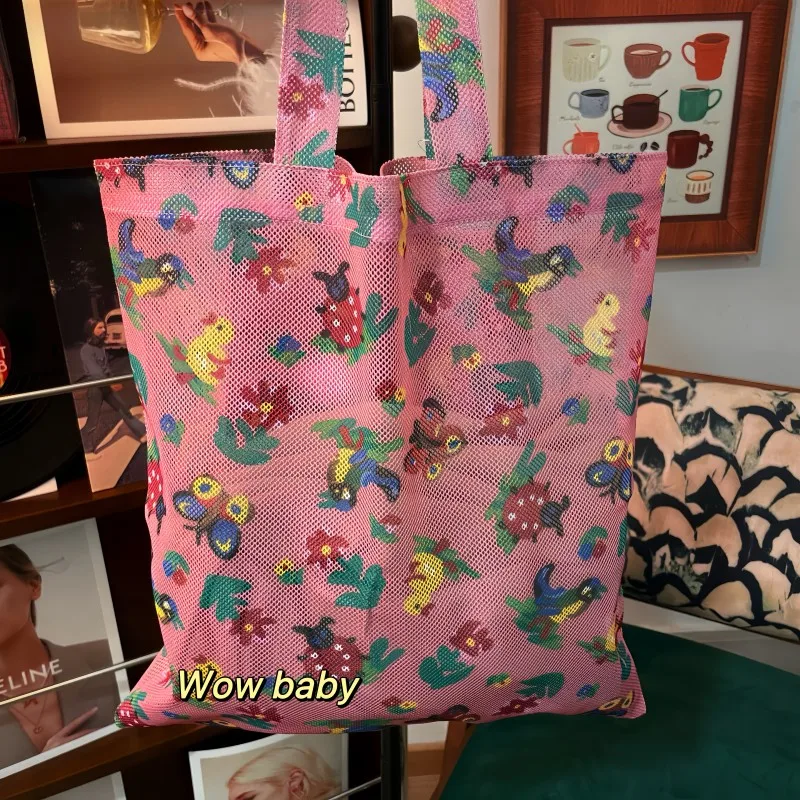 

Portable Large Capaci Me Bag Cosmetic Bag Single oulder Bag Storage Bag Tote Bag Retro Artistic Sle Cotton Linen Mate...