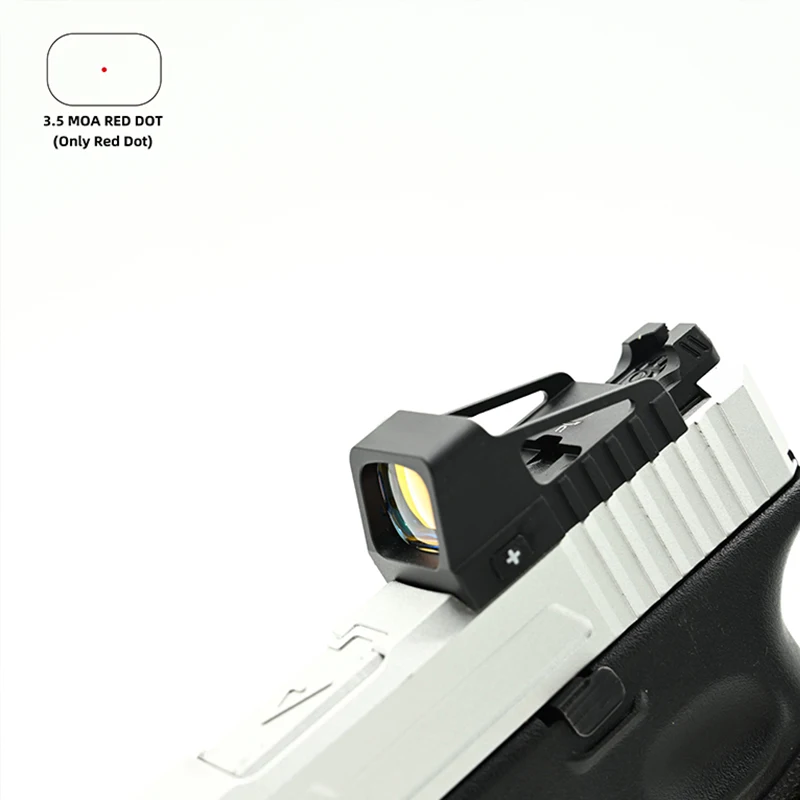 Tatical Hunting Red Dot NV OS Reflex Sight 1x23mm 3.25 MOA RM Footprint For Glock Parallex Free at 25 Meters
