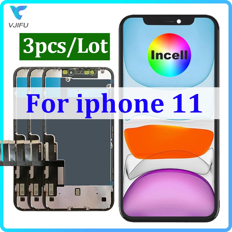 INCELL LCD Ecran For iPhone 11 Display Touch Screen A2221 A2111 A2223 Digitizer Pantalla Replacement Assembly True Tone Repair