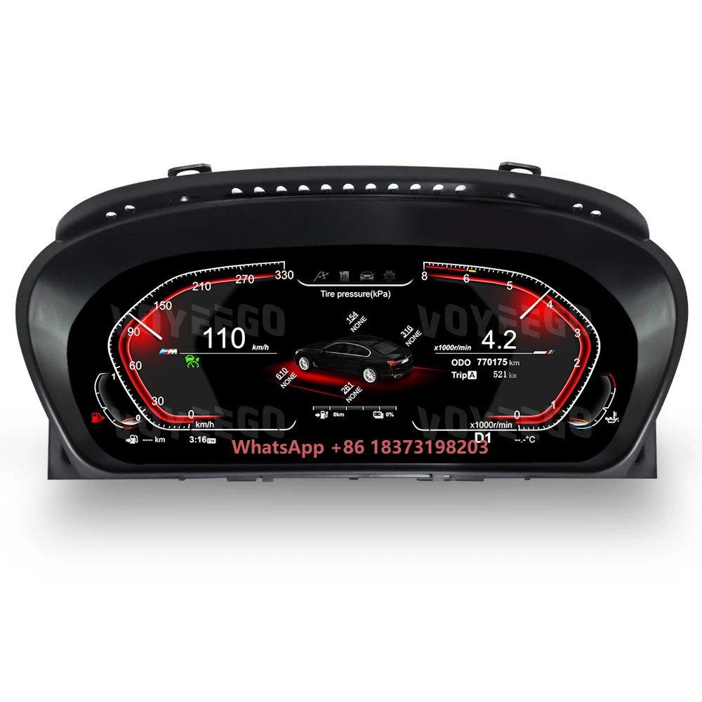 

Voyeego 12.3 Inch Car Smart LCD Dashboard Speedometer Multimedia Dashboard for 5 Series LCD Instrument