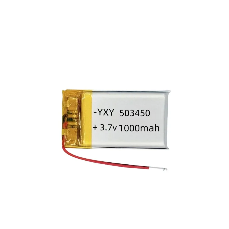 5PCS Battery 503450/523450 3.7V 1000mAh for GPS Smart Phone DVD MP5, Dashboard Camera, Vanity Mirror Detector High Quality