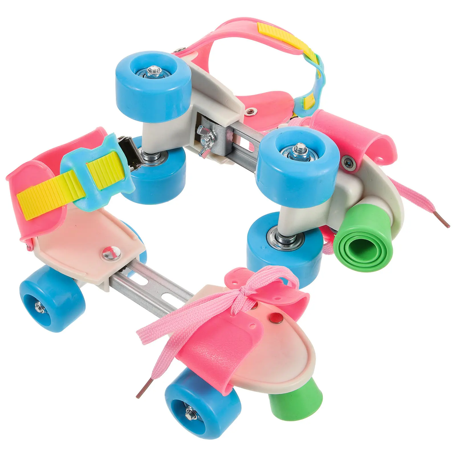 

1Pair Adjustable Roller Skate Beginner Comfortable Protective Double Row Skating Shoe Training Roller Skates for Outdoor Sport