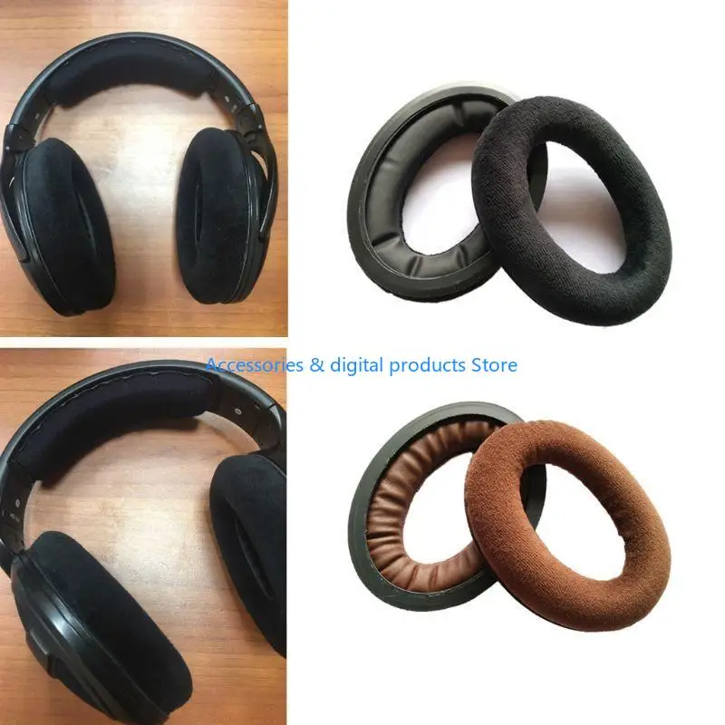 77JD استبدال بطانة للأذن بسهولة لسماعات HD515 HD555 HD595 HD598 سماعة رأس من الفوم السميك تغطي وسادات الأذن