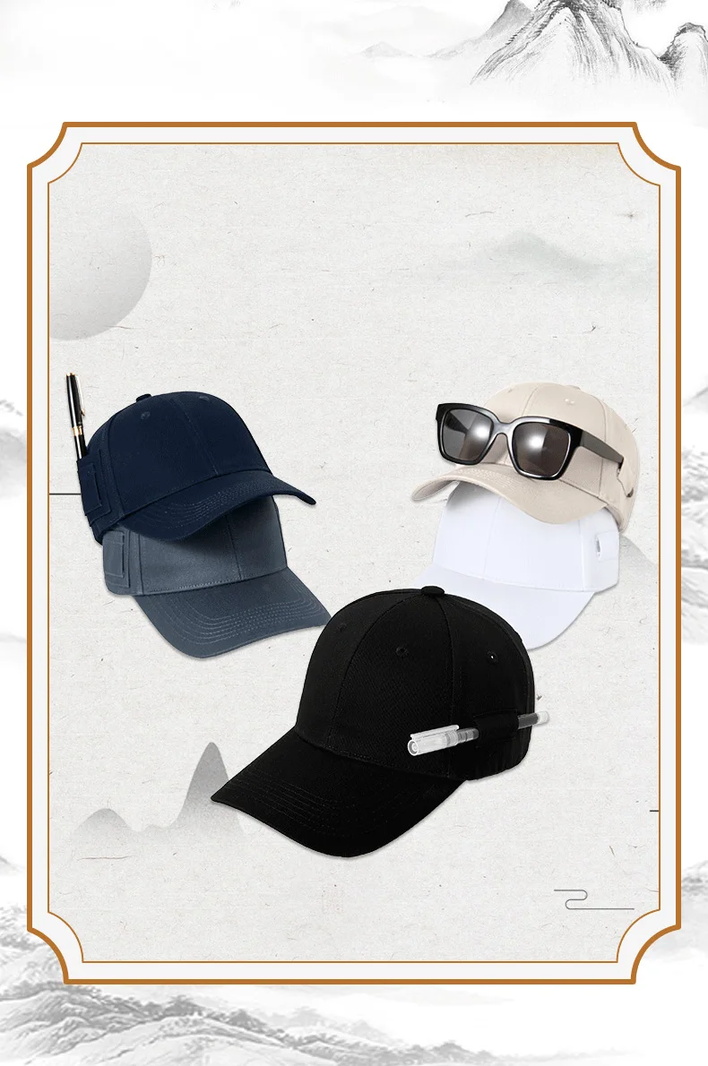 Tanz-Baseballkappe mit Sonnenbrillenhalter und Stifttasche für Damen und Herren, Hip-Hop-Sonnenkappen, verstellbare, atmungsaktive Sommerkappe mit Schirm – Detail 6
