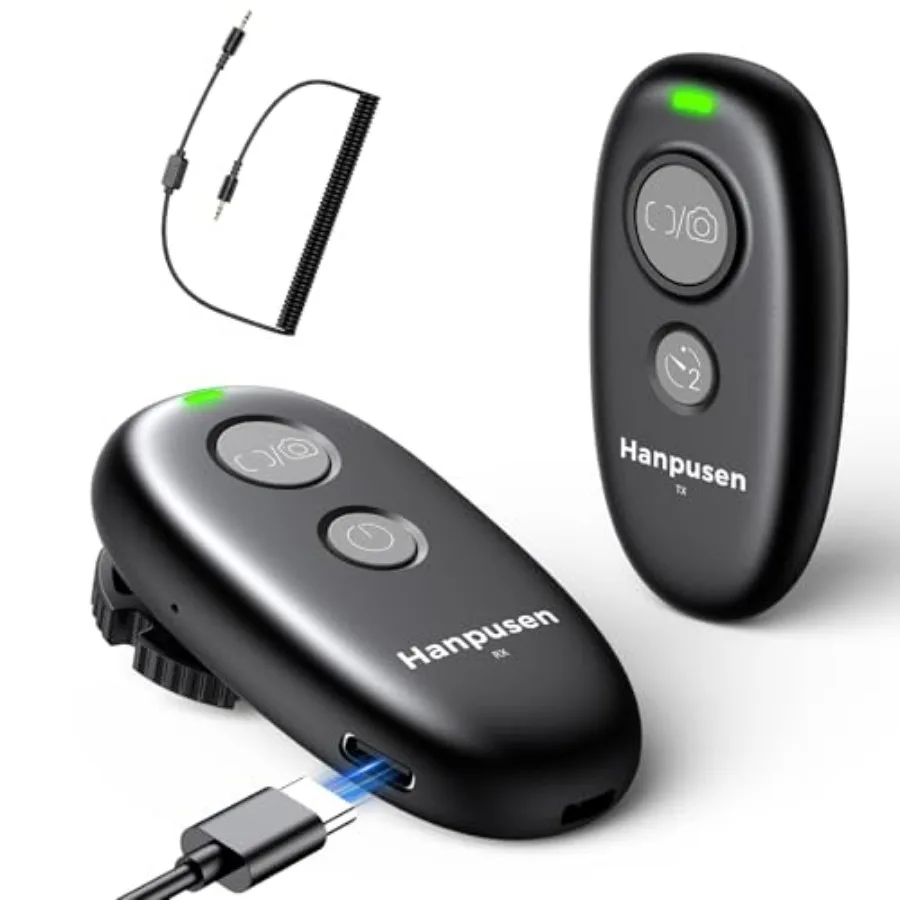 

Rechargeable Camera Remote Shutter Release - Wireless and Wired Remote Control S1II, S1IIE, S1RII, G97, GH7, G9 II, S5IIX, S5II