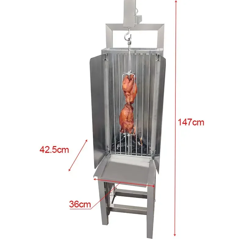 for Modern High Quality Stainless Steel Hanging Skewer Grill for Meat Chicken Cooking Charcoal Grilling Picnics Camping