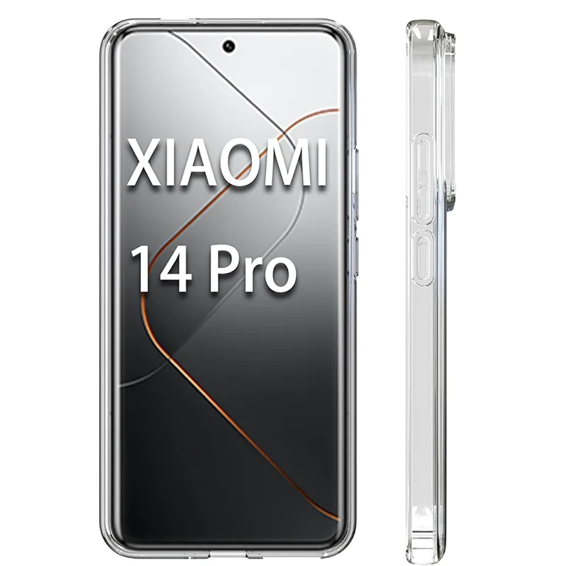 Silicone Soft Ultra Thin Case For Xiaomi Mi 13 13T 14 Pro Clear Transparent Slim Shell For Xiaomi 13 T 14Pro Back Cover Coque