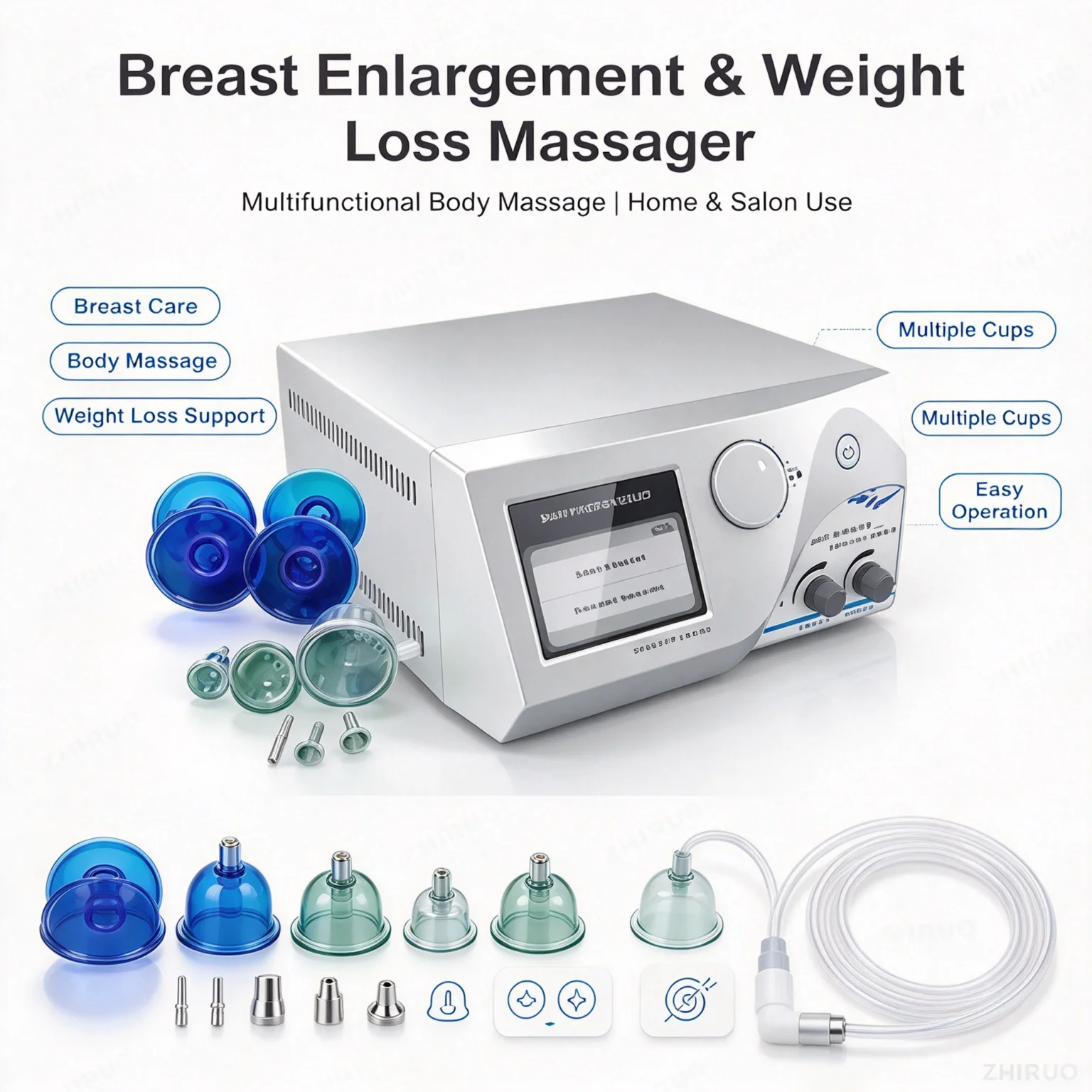 Portable SP2 Starvac Breast Enlargement Weight Loss Massager Machine vacuum roller suction fat loss machine