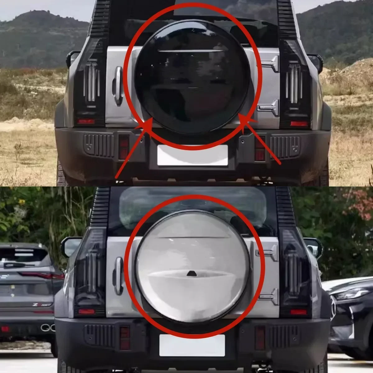 

Body Kit Car Spare Tire Cover for JETOUR Rear Spare Tire Protective Cover spare wheel cover Auto Accessories