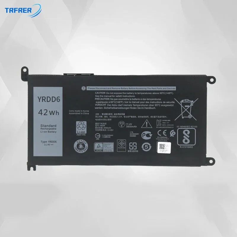 NG YRDD6 Laptop battery For Dell Inspiron 5482 5480 5481 5485 5491 5591 5593 3583 3593 3793 5584 5493