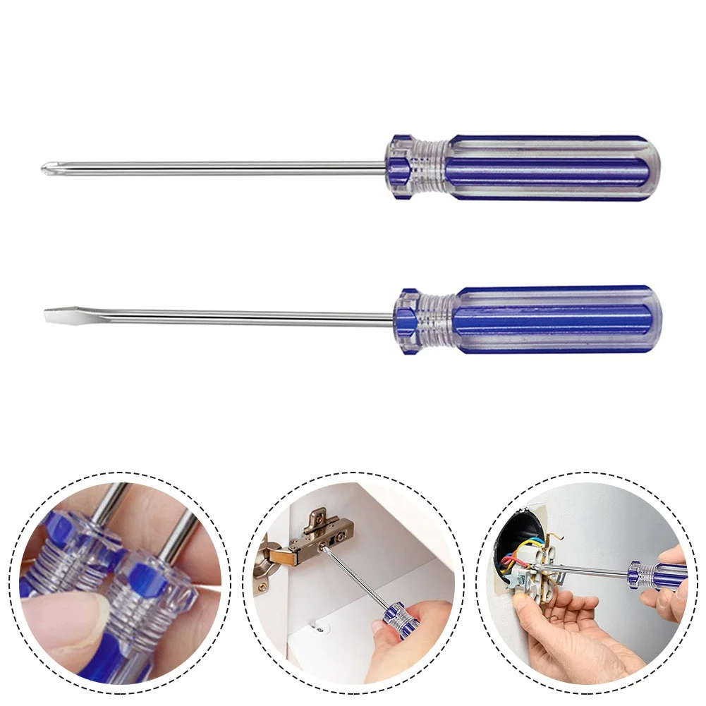 

Repair Tool Screwdriver Nutdrivers Plastic Handle Portable Precision Slotted Small Driver Anti-slip For Furniture