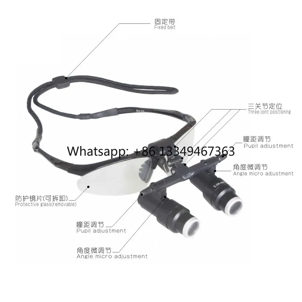 Manufacturer 2.5X TTL Veterinary Frame Type Binocular Loupe Customized  General Surgery Microsurgery  with Lightweight Factory