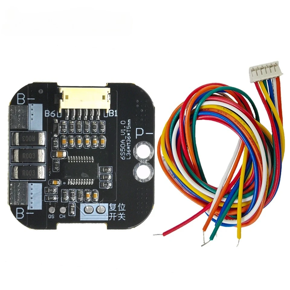 3S/4S/6S Ternary Lithium Battery 50A Protection Board for Model Aircraft, Vacuum Cleaner, Car Wash Machine, Electric Drill