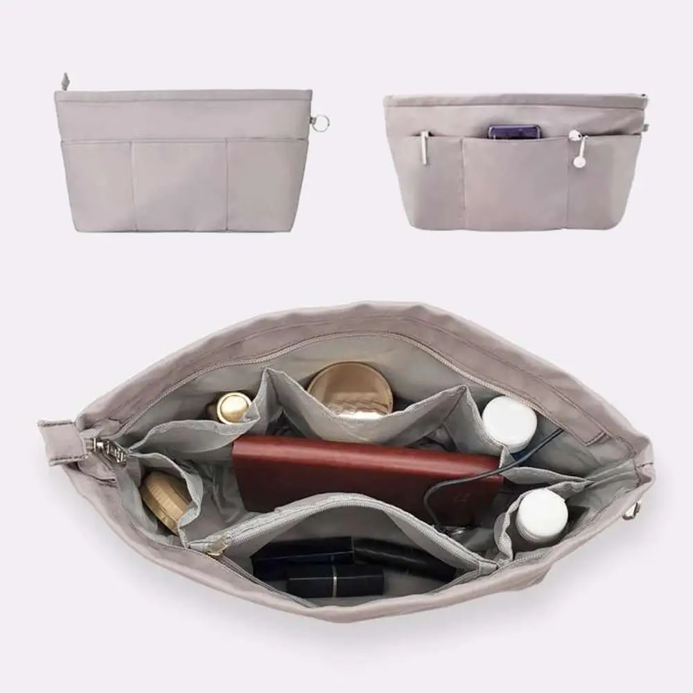 

1PC Insert Bag Support Travel Inner Purse Storage Tote Makeup Handbag Organizer Pillow Liner Cosmetic Bag Nylon Insert Bag