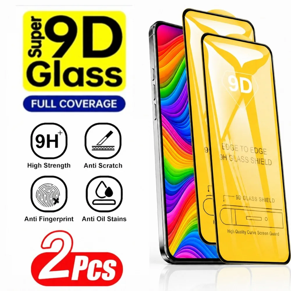 

2Pcs Full Cover Screen Protector for Samsung Galaxy A57/A56/A55/A36/A37/A35/ Tempered Glass for Samsung A26/A25/A17/A16/A15 5G