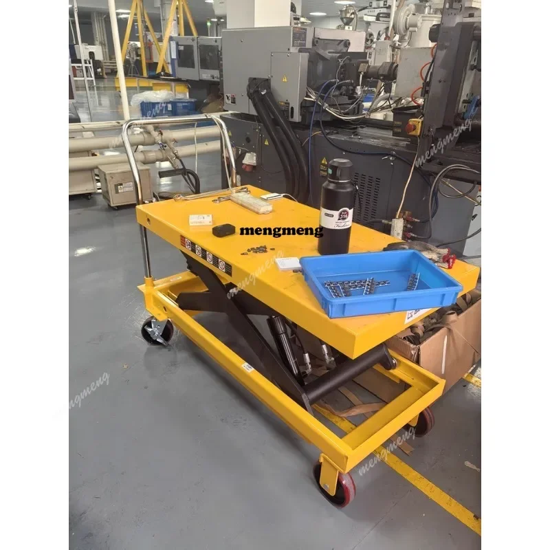 New arrive Manual Mobile Hydraulic Scissor Lift Table 500KG For Hotels Printing Shops Machinery Repair Retail Applications
