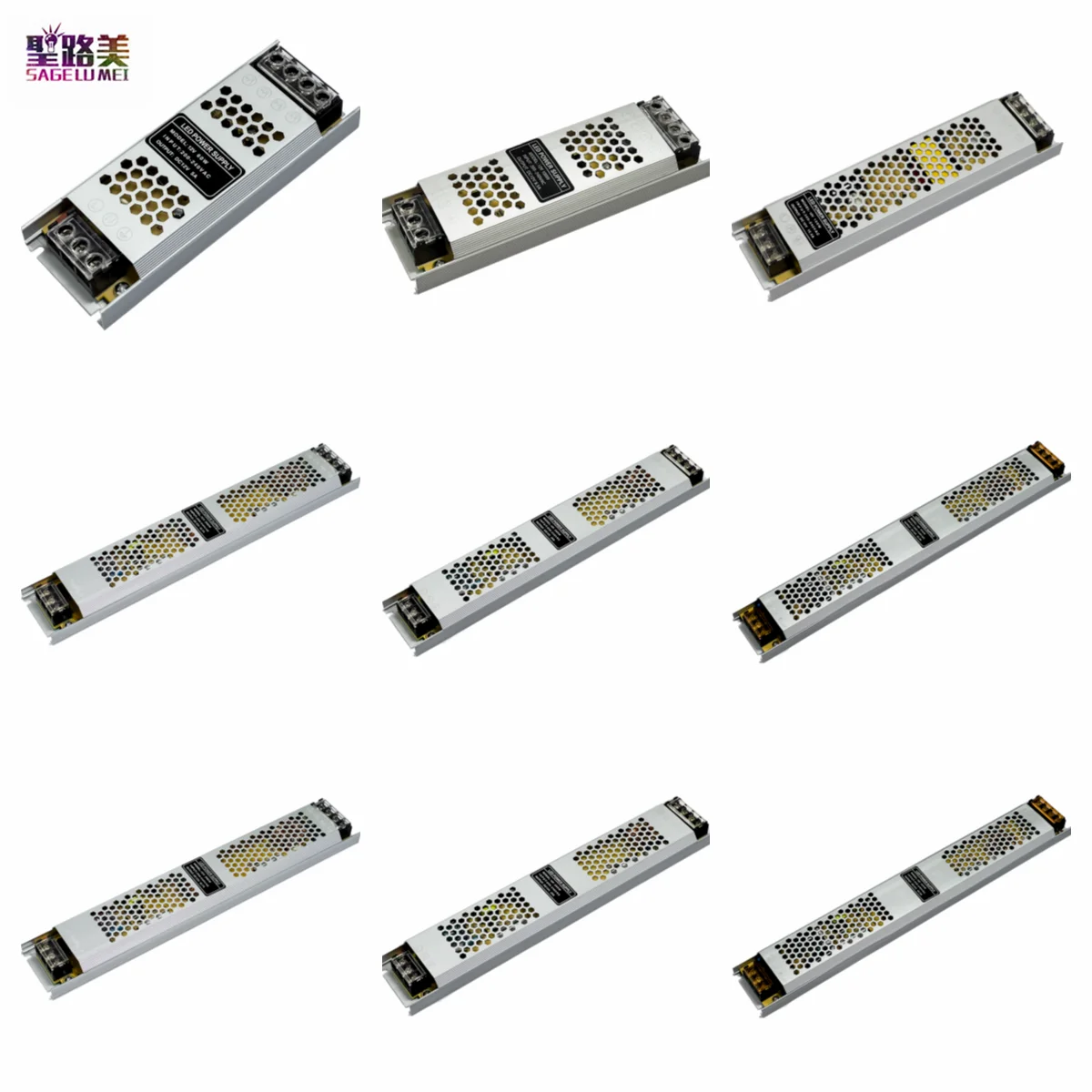 

Ultra Thin LED Power Supply DC 12V 24V Lighting Transformers 60W 100W 150W 200W 300W 400W AC180-220V Driver For LED Lights Lamp