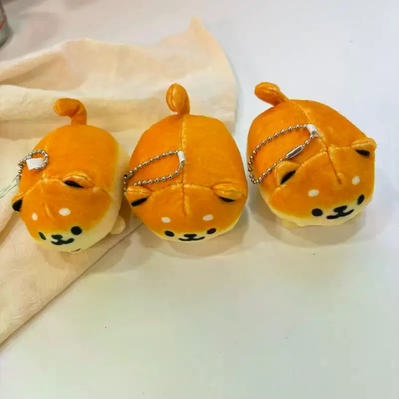 Breloczek Pluszowy Chleb Piesek Zabawka Cartoon Miękka Wypchana Lalka Zawieszka do Kluczyków Samochodowych Plecaka Torby Prezent dla Dziecka