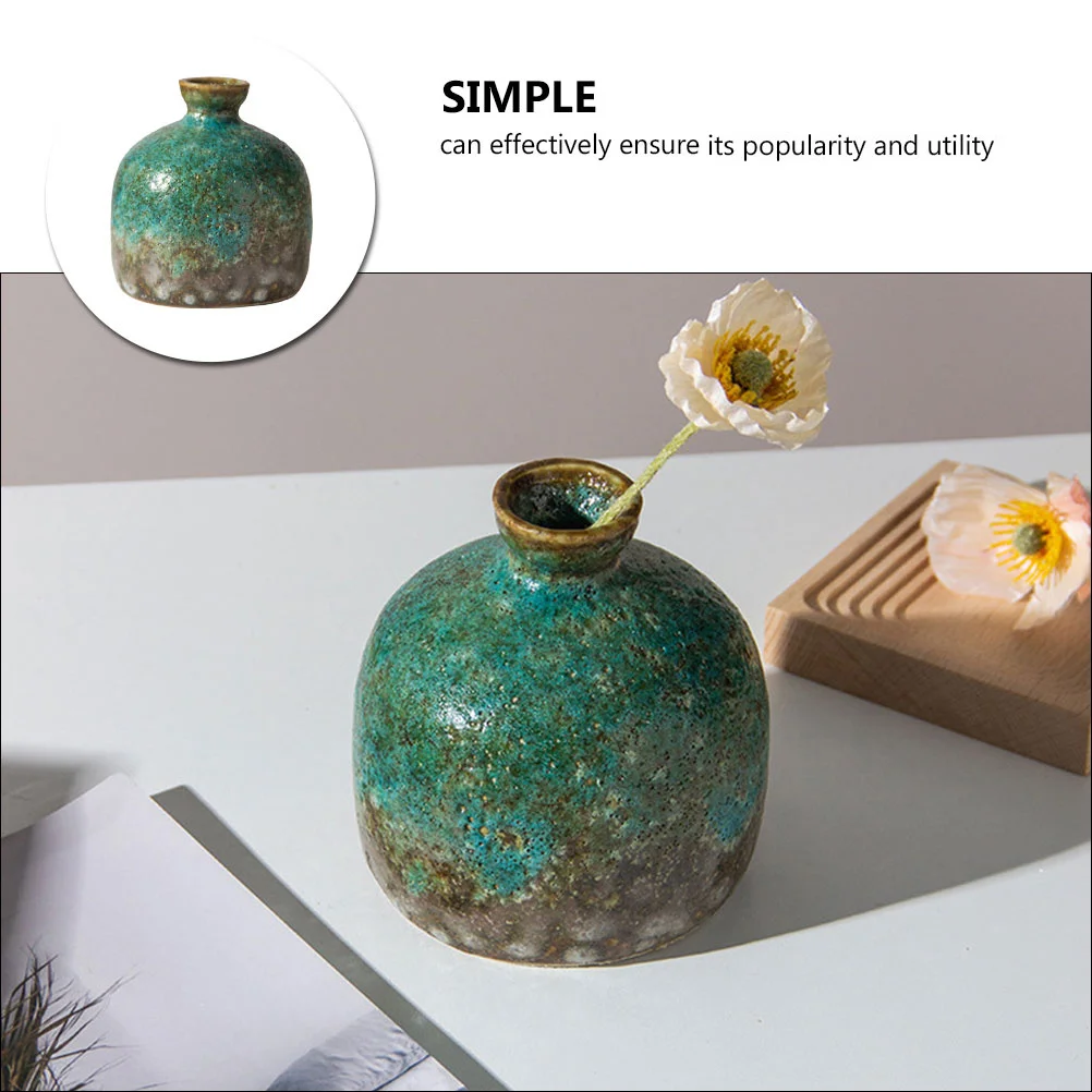 

1Pcs Ceramic Flower Vase Creative Decorative Ornament Simple Artistic Design Desktop Home Office Decor Housewarming Gift