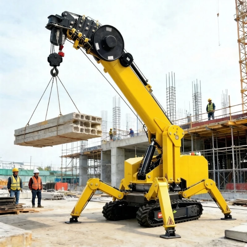 Krejn Crawler Spider 8-12 Ton, 24m, b'Fly Jib - close-up view