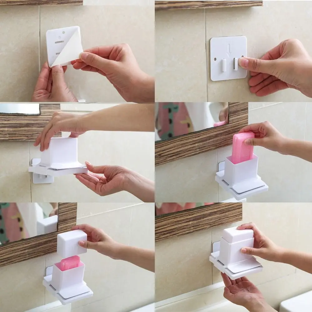 Creative Wall-Mounted Soap Grinding Tools Waterproof Adjustable Soap Grinder Box Hand Washing Supplies