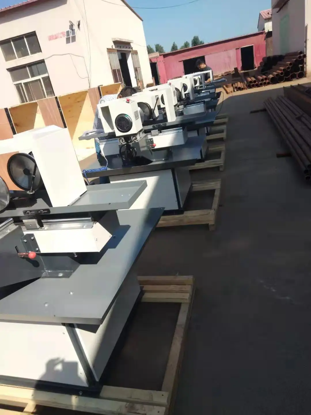 Rectificadora de superficies horizontal con mesa giratoria para equipos de prueba