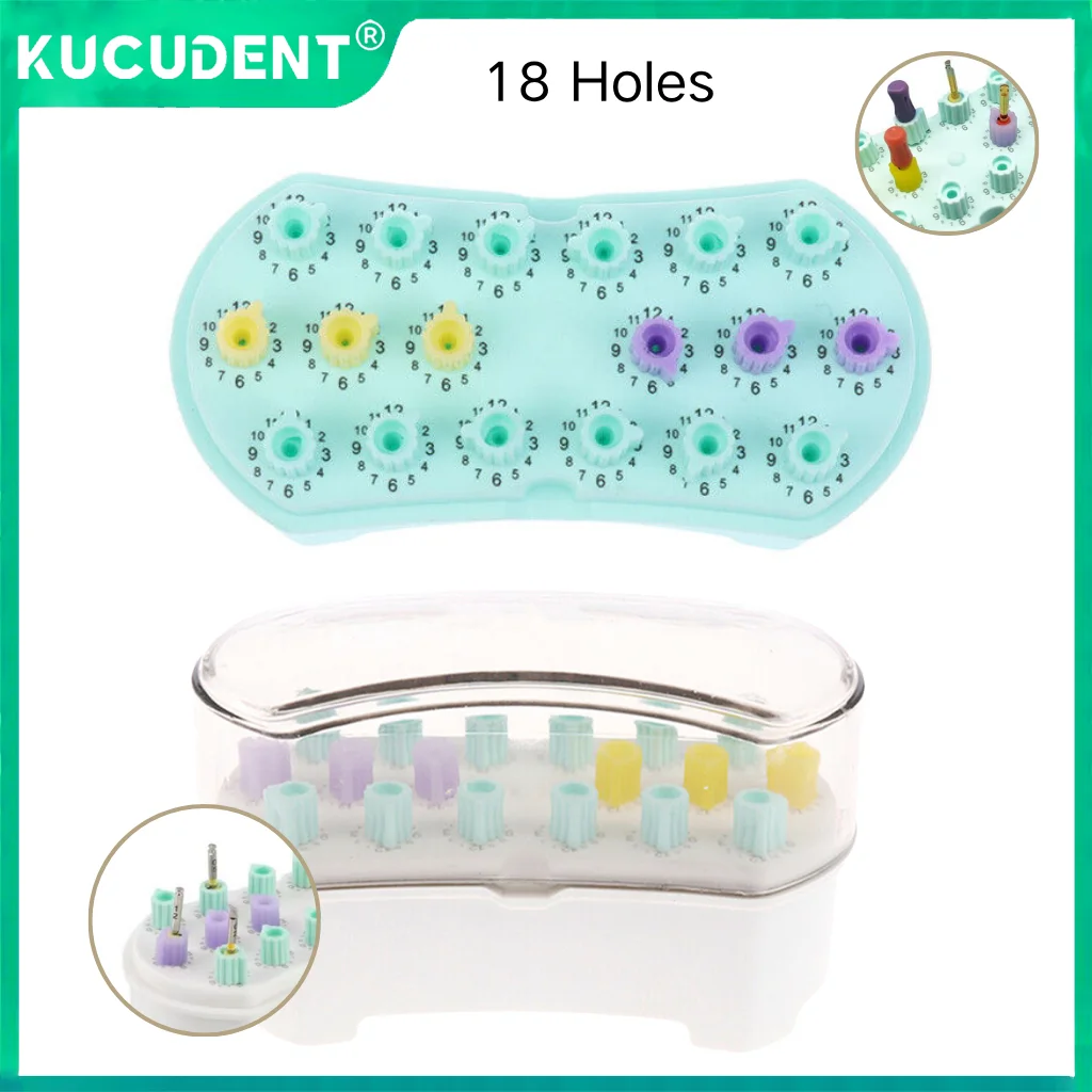 

18-луночная стоматологическая автоклавируемая дезинфекционная коробка, держатель эндофайлов, подсчет файлов корневых каналов, стерилизационная стойка/поднос