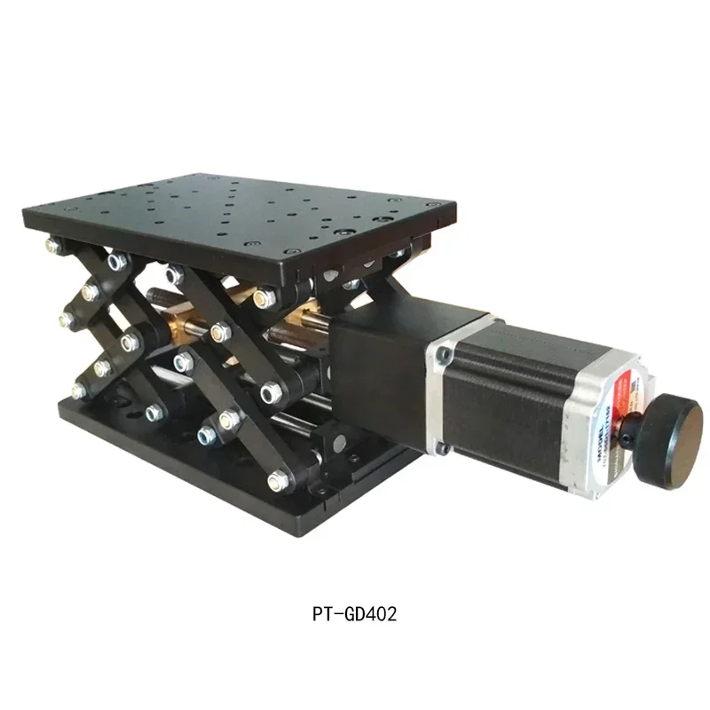 PT-GD402 Tavolo di sollevamento elettrico ad alta precisione tavolo di spostamento forbice tavolo asse Z 120mm