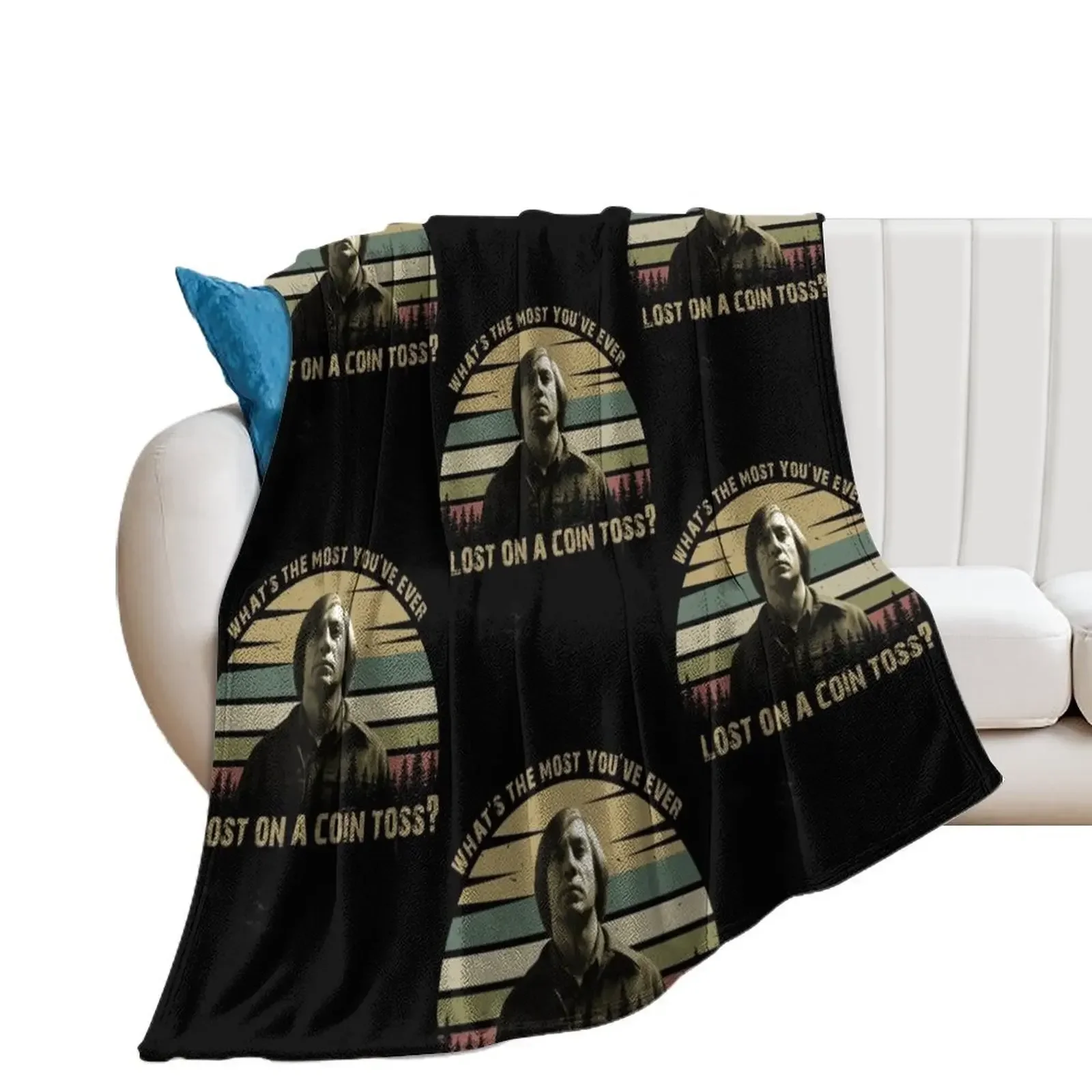 

Anton Chigurh Call It Friendo vitage Throw Blanket Nap Blankets For Sofas cosplay anime christmas decoration Blankets