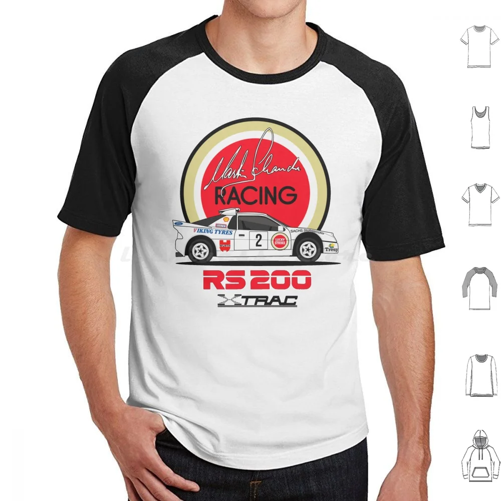 Rallycross 1987 T Shirt Cotton Men Women DIY Print Schanche Rx Rallycross 87 1987 Rs 200 Groupb Group Rally Rallicross Rs200