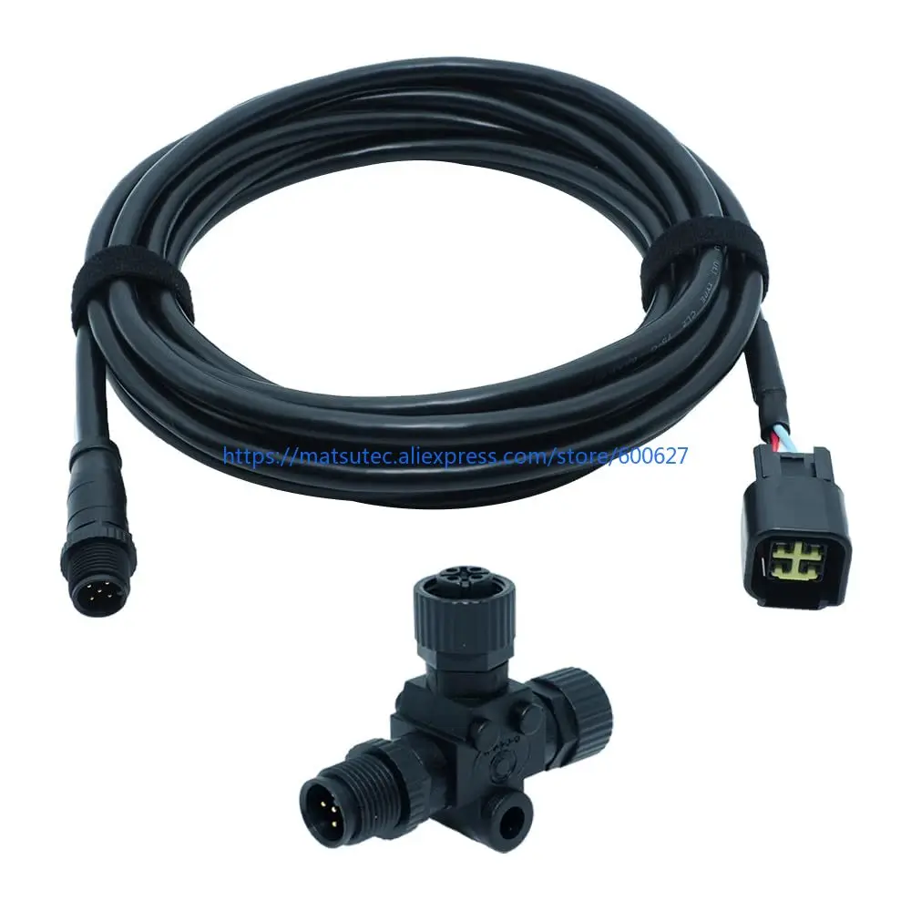 N2K Engine Interface Cable with T Connector for Direct Engine D,NMEA 2000 Starter Kit for Yamaha Outboard Motors (2006+ Models)