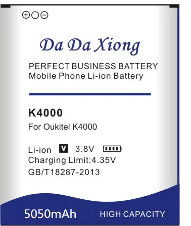 High Quality 5050mAh K4000 Replacement Battery For Oukitel K4000