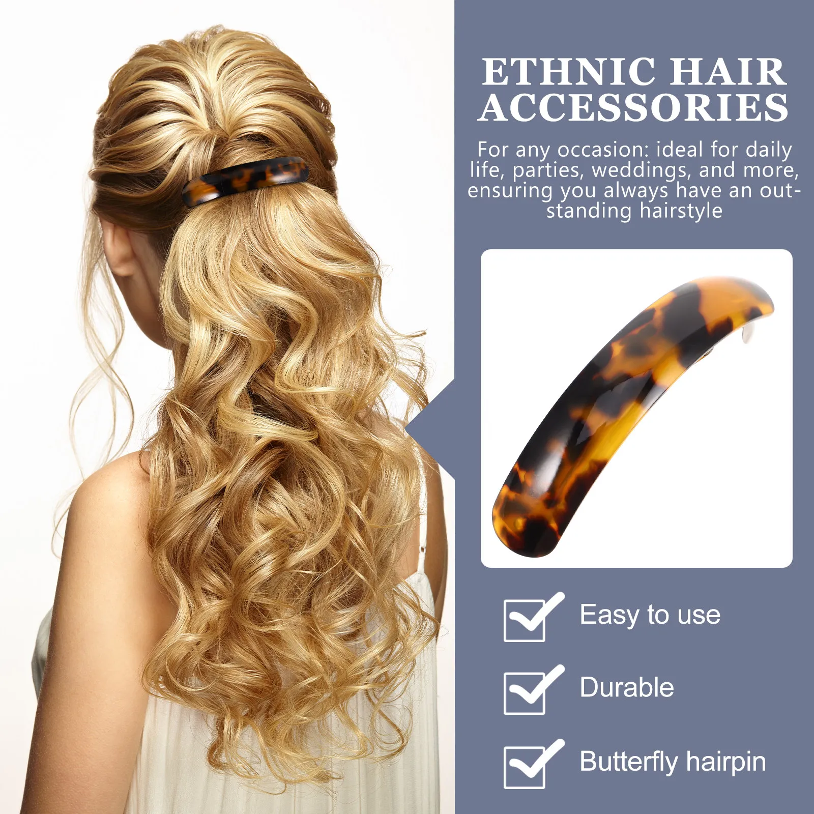 Leopard Print Decorative Snap Hairpins Vintage Bobby Pins Hair Clips for Thin Hair Elegant Party Wedding Use Cute Bobby Pins
