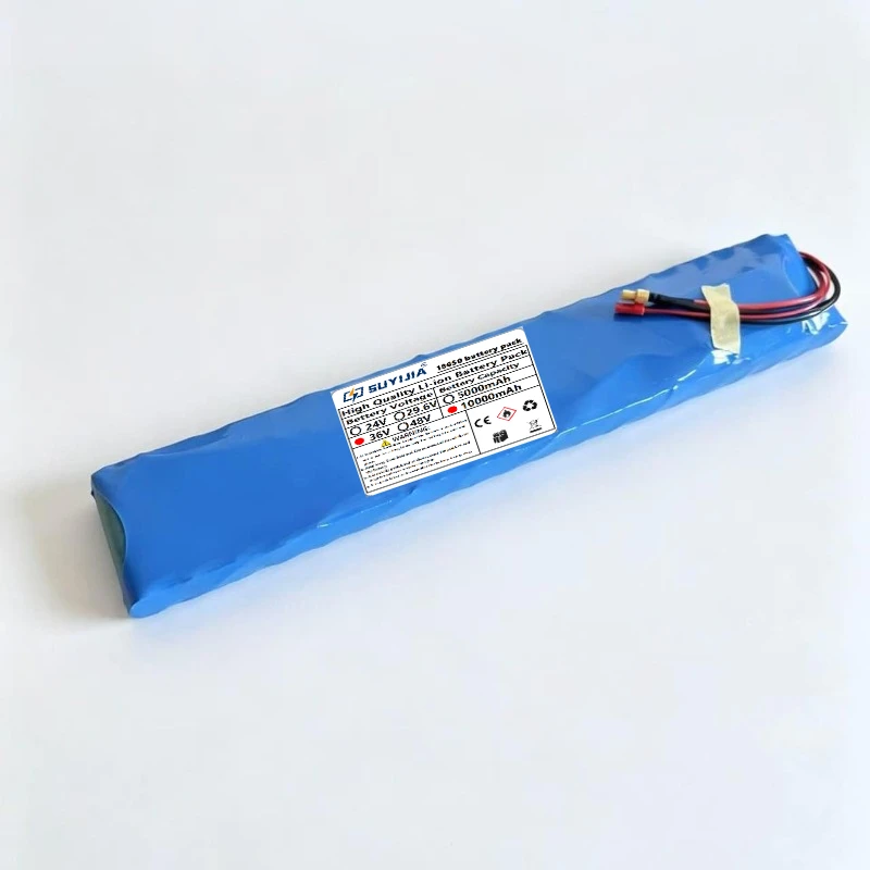 36V10000mAh 10S2P 18650 Lithium-ion Rechargeable Battery Pack with Built-in BMS Protection Electric Scooter Battery